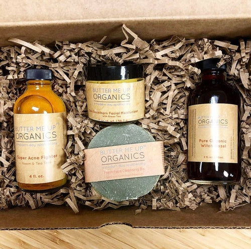 Acne Bundle / Organic Skincare / Clear Skin / Organic Acne treatment.